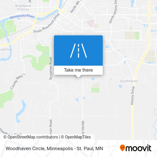 Woodhaven Circle map