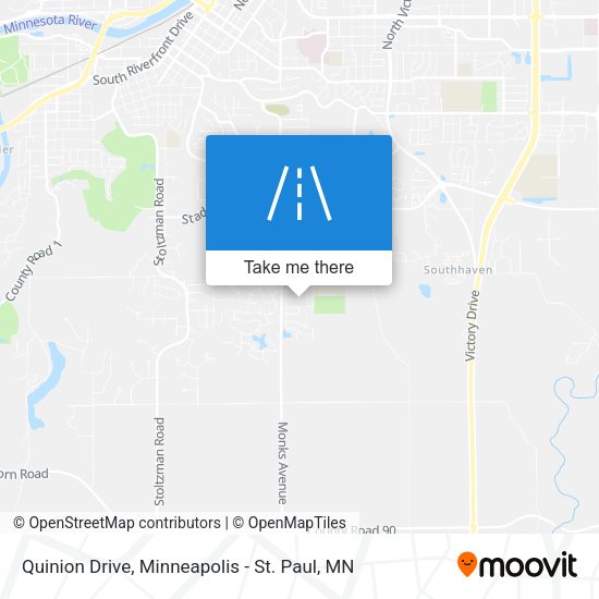 Quinion Drive map