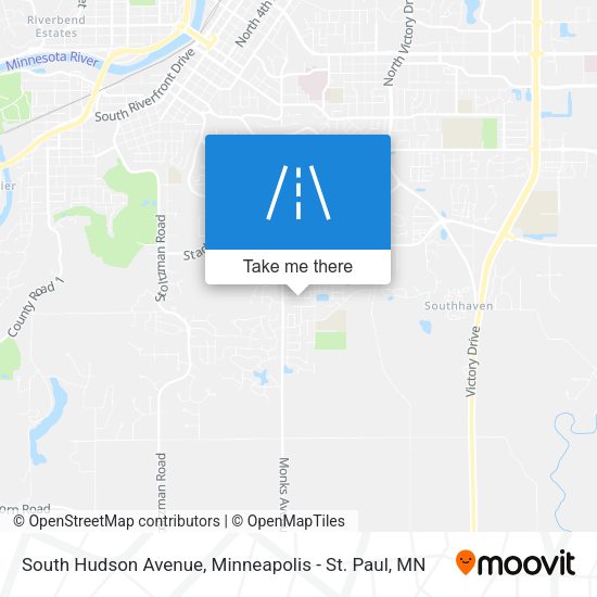 Mapa de South Hudson Avenue