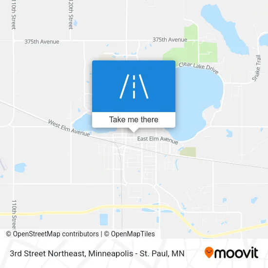3rd Street Northeast map