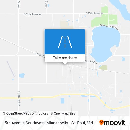 5th Avenue Southwest map
