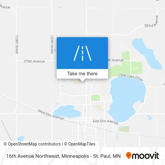 16th Avenue Northwest map