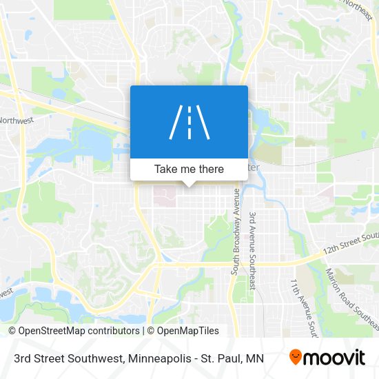 Mapa de 3rd Street Southwest