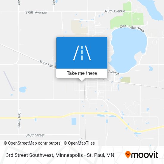 Mapa de 3rd Street Southwest