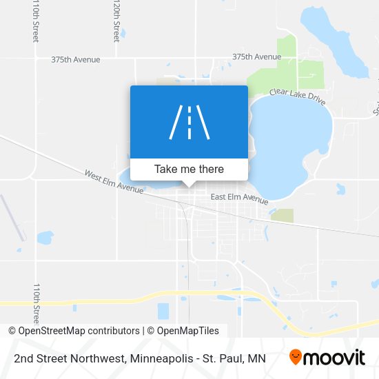 Mapa de 2nd Street Northwest