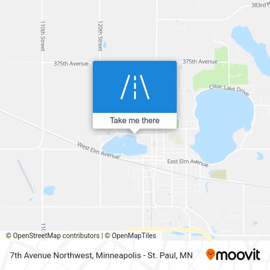7th Avenue Northwest map