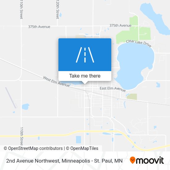2nd Avenue Northwest map