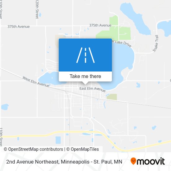 Mapa de 2nd Avenue Northeast