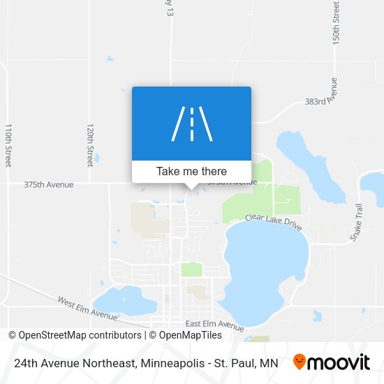 24th Avenue Northeast map