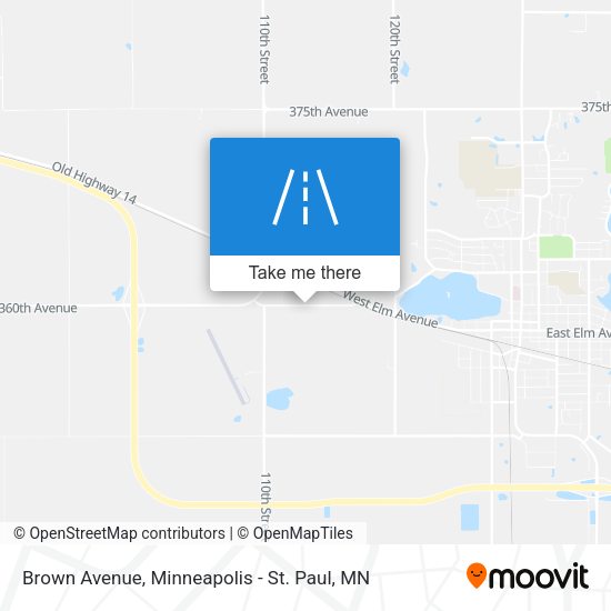 Brown Avenue map