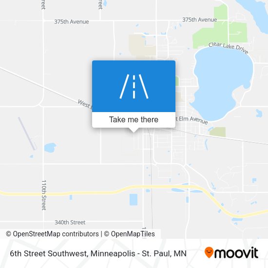 6th Street Southwest map