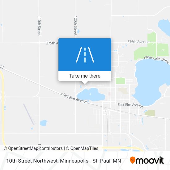 Mapa de 10th Street Northwest
