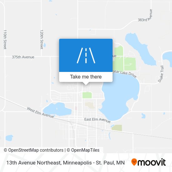 Mapa de 13th Avenue Northeast
