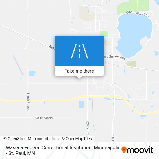 Waseca Federal Correctional Institution map