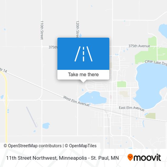 11th Street Northwest map
