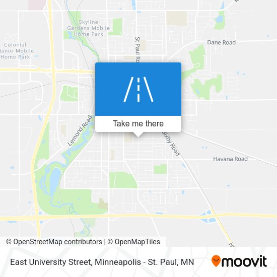 Mapa de East University Street