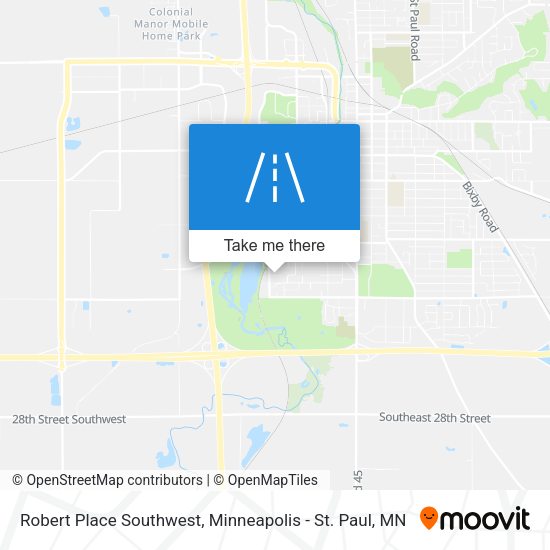 Robert Place Southwest map