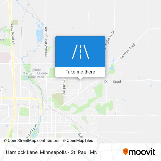 Mapa de Hemlock Lane