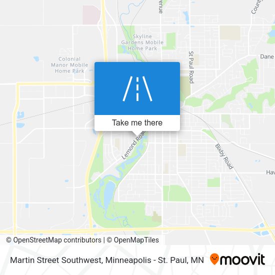 Mapa de Martin Street Southwest