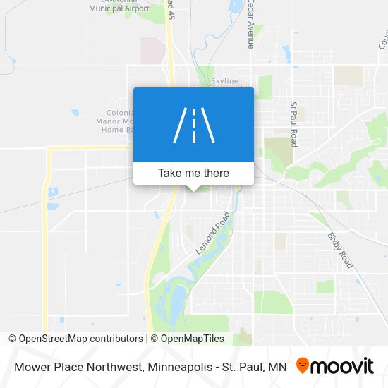 Mower Place Northwest map