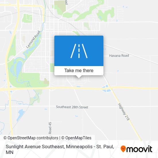 Sunlight Avenue Southeast map