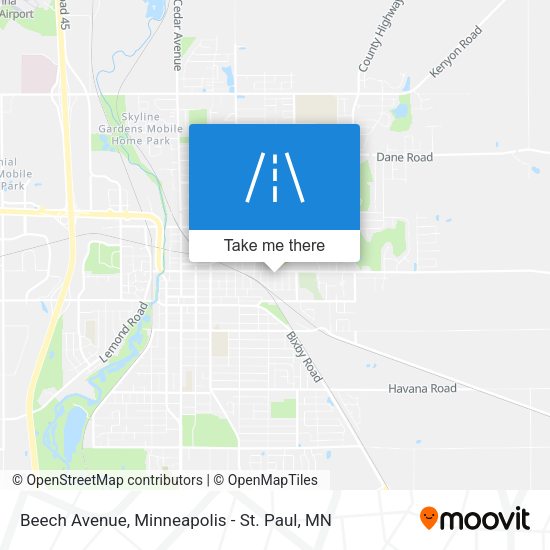Beech Avenue map