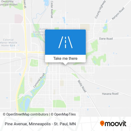 Pine Avenue map