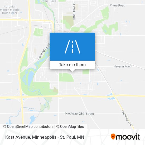 Kast Avenue map