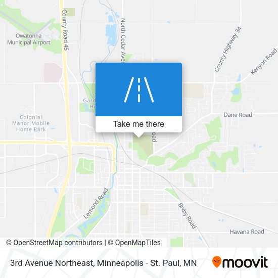 Mapa de 3rd Avenue Northeast