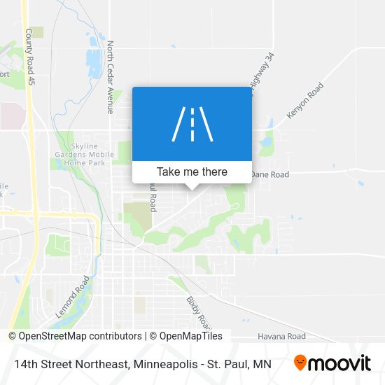14th Street Northeast map