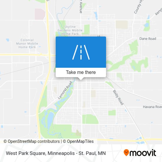 West Park Square map