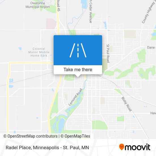 Radel Place map