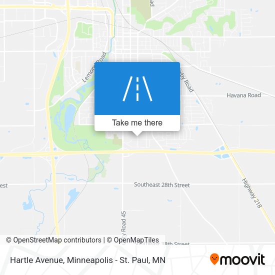 Hartle Avenue map