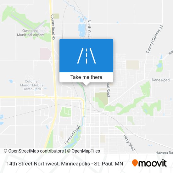14th Street Northwest map