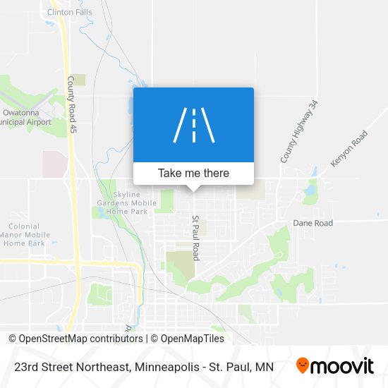 23rd Street Northeast map