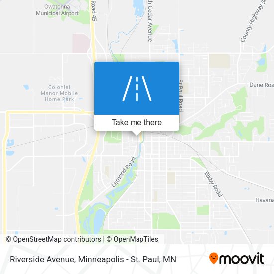 Riverside Avenue map