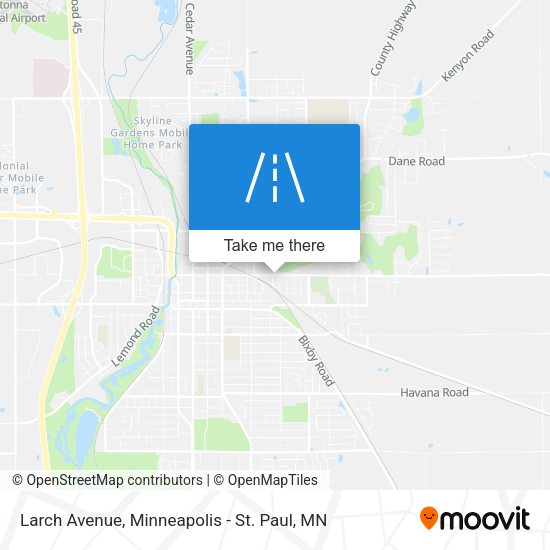 Larch Avenue map