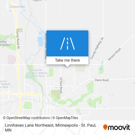 Linnhaven Lane Northeast map