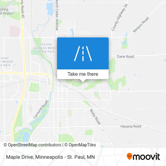 Maple Drive map