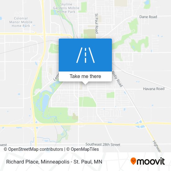 Richard Place map