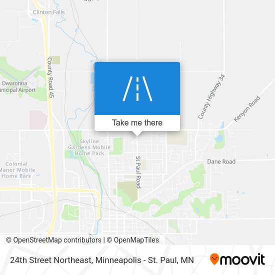 24th Street Northeast map