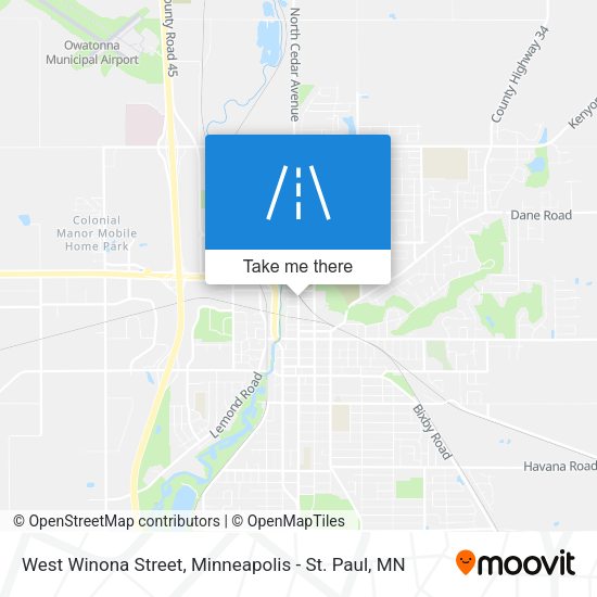 Mapa de West Winona Street