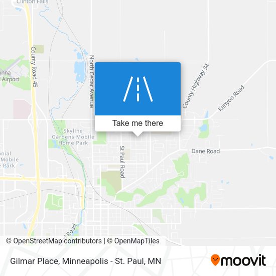 Gilmar Place map
