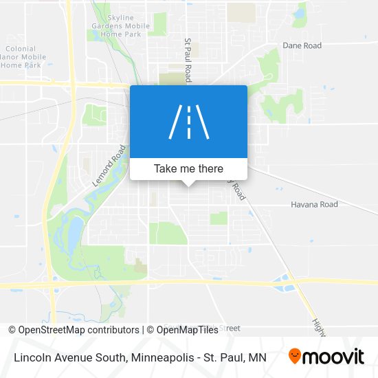 Mapa de Lincoln Avenue South
