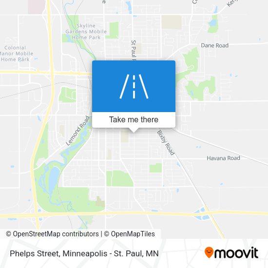 Phelps Street map