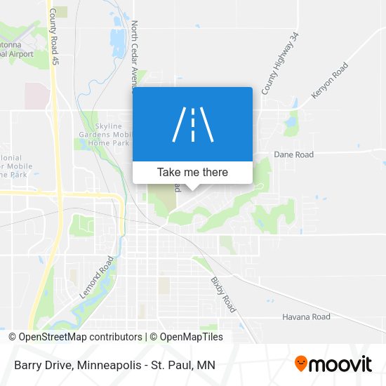 Mapa de Barry Drive