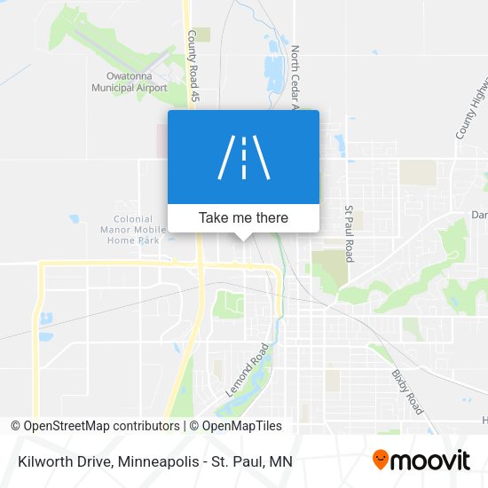 Kilworth Drive map