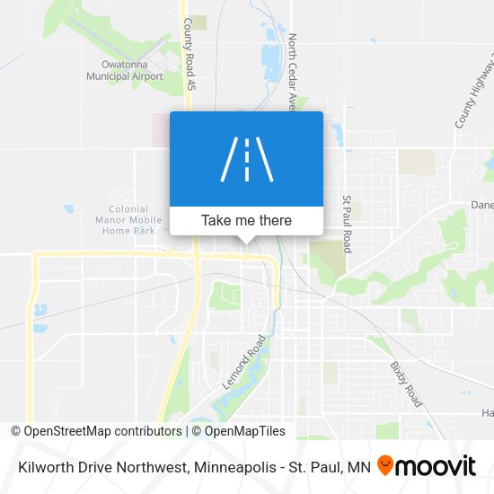 Kilworth Drive Northwest map