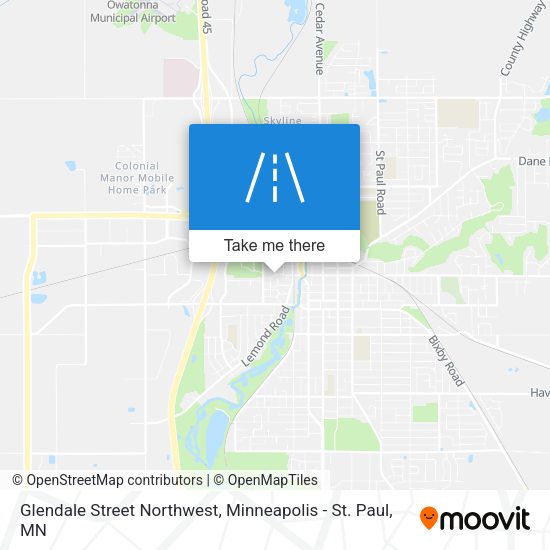 Glendale Street Northwest map