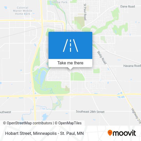 Hobart Street map